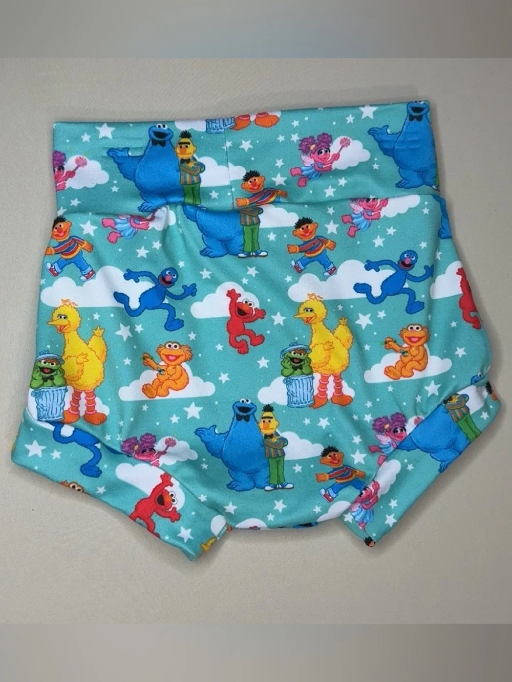Handmade 3T Sesame Street Character Bummies Toddler High Waisted Bloomers Shorts